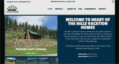 Desktop Screenshot of heartofthehillsvacationhomes.com